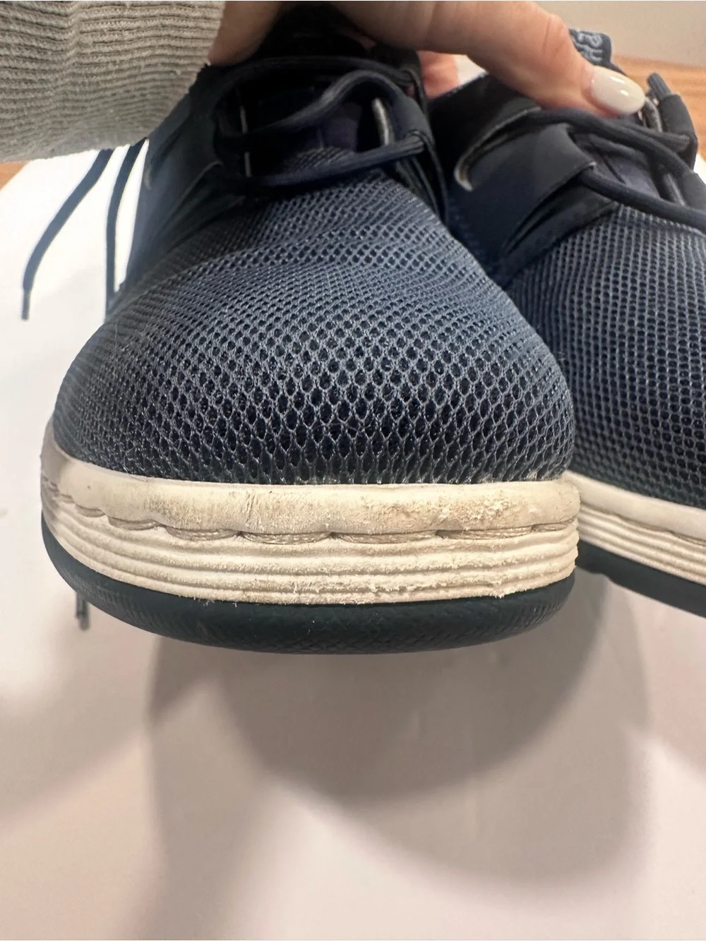 Dr. Martens Navy Mesh Lace-Up Sneakers